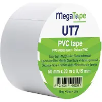SHOWGEAR MegaTape UT7 PVC tape 50 mm x 33 m, wit