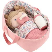 Little Dutch Babypop In Mandje Rosa