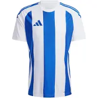 Adidas Striped 24 Short Sleeve T-shirt Blauw L Man