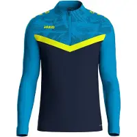 Jako Sportief sweatshirt blauw / nachtblauw / limoen