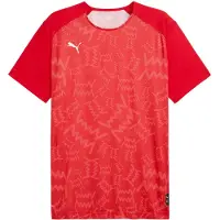 Puma Functioneel shirt 'Teamjaws' rood / wit