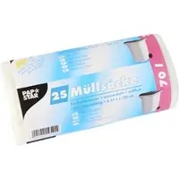 Pap Star Transparante Vuilniszakken 70 Liter | 500 Zakken | HDPE | 20 My | 57x 100 cm - 70 Liter Vuilniszak, 70 Liter Afvalbak, Transparante Afvalzakken, Afvalbeheer, Lange Vuilniszakken