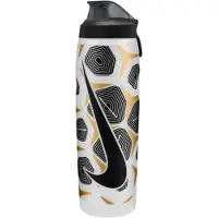 Nike Refuel Graphic Bidon 950ML Zilvergrijs Zwart Goud