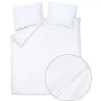 Vandyck Dekbedovertrek Purity Torino White Satijn-240 x 200 / 220 cm | Lits-Jumeaux