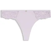 BOSS Kanten slip met mesh plooitjes en goudkleurig bedeltje