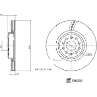 FEBI BILSTEIN Remschijf 186335