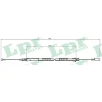 LPR C0007B Handremkabel