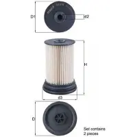 MAHLE ORIGINAL KX 516/S Brandstoffilter