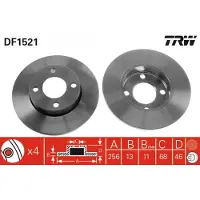 TRW DF1521 Remschijf