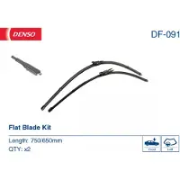 Denso Wisserblad Flat Blades DF-091, 750/650mm, Voor, 2 Stuk