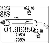 MTS 01.96350 Einddemper