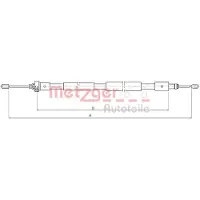 METZGER 10.4655 Handremkabel