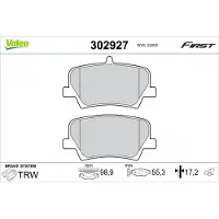 Valeo 302927 Remblokken