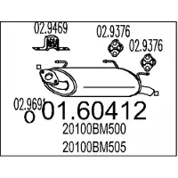 MTS 01.60412 Einddemper