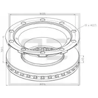 PETERS 046.380-00A Remschijf