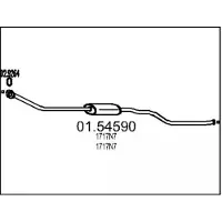 MTS 01.54590 Uitlaat middendemper