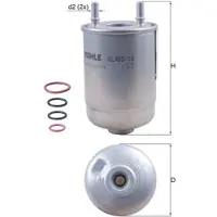 MAHLE ORIGINAL KL 485/19D Brandstoffilter