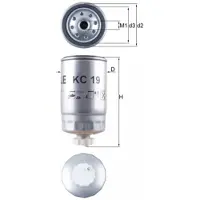 MAHLE ORIGINAL KC 19 Brandstoffilter