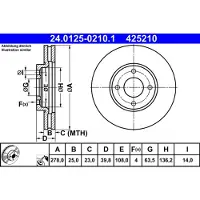 Ate Remschijf 24.0125-0210.1