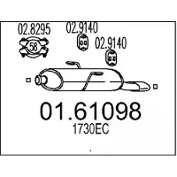 MTS 01.61098 Einddemper