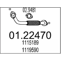 MTS Uitlaatpijp 01.22470