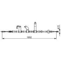 Bosch Trekkabel, parkeerrem 1 987 482 841