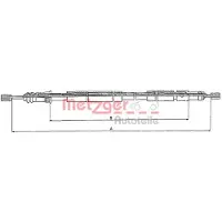 METZGER 10.6026 Handremkabel