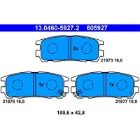 Ate Remblokken set 13.0460-5927.2 ATE voor o.a. ISUZU, OPEL