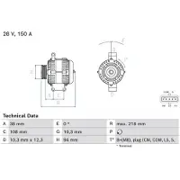 Bosch 0 986 084 280 Dynamo / Alternator