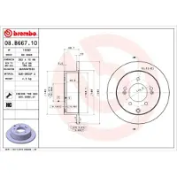 Brembo Remschijf 08.B667.11
