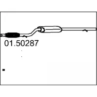 MTS 01.50287 Uitlaat middendemper
