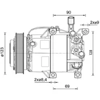 MAHLE ORIGINAL ACP 1459 000P Aircopomp