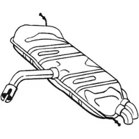 Bosal Geluiddemper achter 233-571