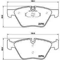 Brembo Remblokken set P 06 057 Brembo voor o.a. BMW