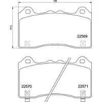 Brembo Remblokkenset, schijfrem P 24 202