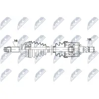 NTY NPW-NS-170 Aandrijfas