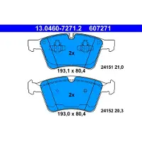 Ate Remblokken set 13.0460-7271.2 ATE voor o.a. MERCEDES-BENZ