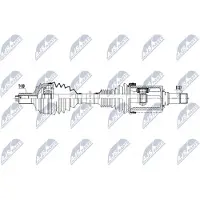 NTY NPW-ME-204 Aandrijfas