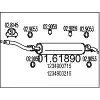MTS 01.61890 Einddemper