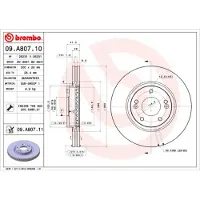 Brembo 09.A807.11 Remschijf
