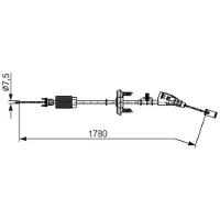 Bosch Kabel, parkeerrem 1 987 482 796