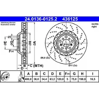 Ate DoppelRemschijf 24.0136-0125.2