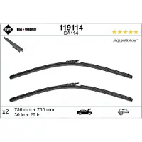 Valeo Wisserblad AquaBlade 119114, 750/730mm, Voor, 2 Stuk