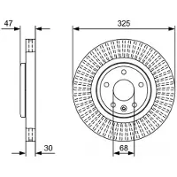 Bosch 0 986 479 W52 Remschijf