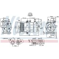 Nissens Compressor, airconditioner 890217