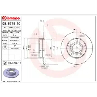 Brembo 08.5775.11 Remschijf