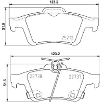 Hella Remblokkenset, schijfrem 8DB 355 037-661