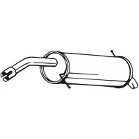Bosal Achterste uitlaatdemper 154-503