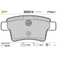 Valeo 302214 Remblokken