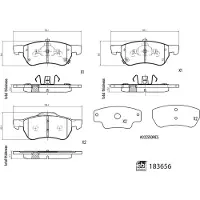 FEBI BILSTEIN Remblokset, schijfrem 183656